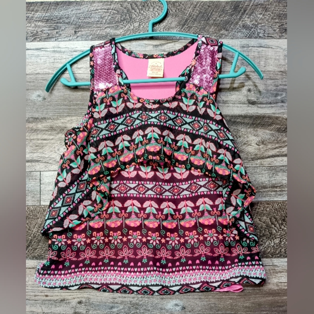 Faded Glory Girls' Sheer Tank Top - Size 7/8